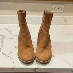 Tan Leather Ankle Boots